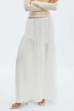 Sale Gina Tricot Tall dropped waist skirt Wit