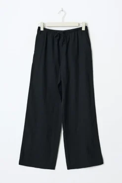 Sale Gina Tricot tall linen blend trousers Zwart