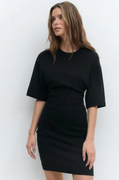 Online Gina Tricot Tee dress Zwart