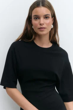 Online Gina Tricot Tee dress Zwart
