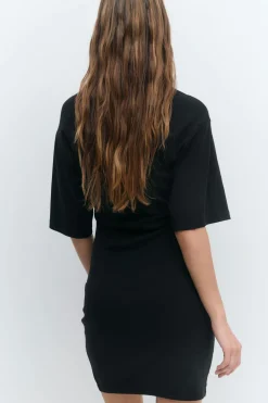Online Gina Tricot Tee dress Zwart