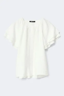 Outlet Gina Tricot Tie back blouse Wit