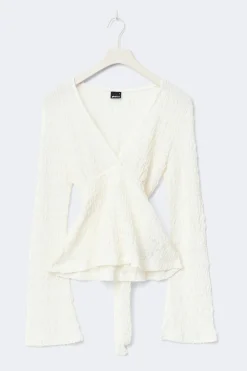 Gina Tricot Tie back top Wit