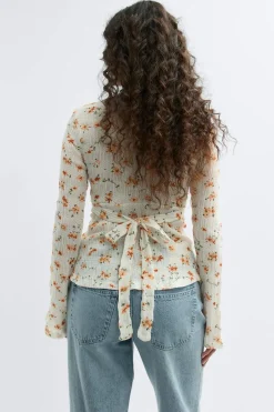 Best Gina Tricot Tie back top Wit