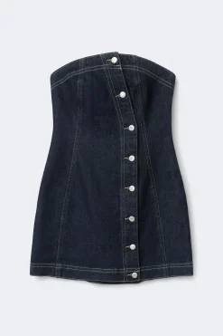 Hot Gina Tricot Tube denim dress Blauw