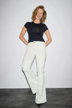 New Gina Tricot Ultra flare jeans Wit