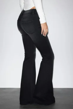 Outlet Gina Tricot Ultra flare jeans Zwart