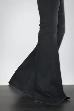 Outlet Gina Tricot Ultra flare jeans Zwart