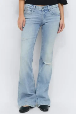 Clearance Gina Tricot Ultra low bootcut jeans Blauw