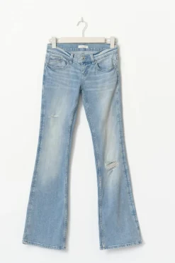Clearance Gina Tricot Ultra low bootcut jeans Blauw