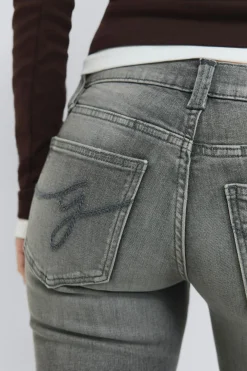 Gina Tricot Ultra low bootcut jeans Zwart