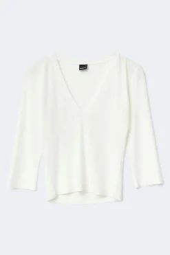 Hot Gina Tricot V-neck top Wit