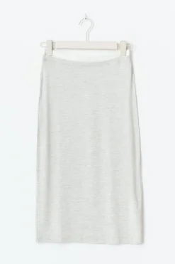 New Gina Tricot Waist detail midi skirt Grijsv