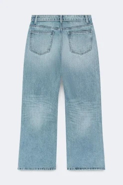 Hot Gina Tricot Waist flip wide jeans Blauw