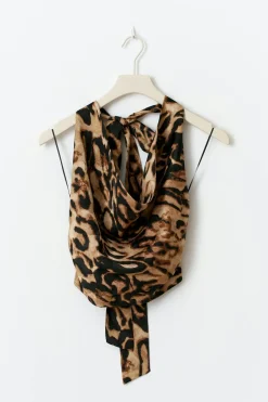 Sale Gina Tricot Waterfall top Bruin