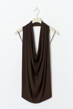 New Gina Tricot Waterfall top Bruin