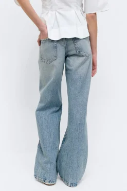 Sale Gina Tricot Wide flare jeans Blauw
