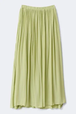 New Gina Tricot Wide maxi skirt Groen