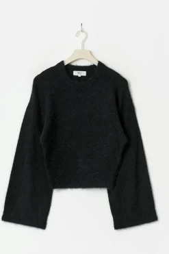 Discount Gina Tricot Wide sleeve knitted sweater Blauw