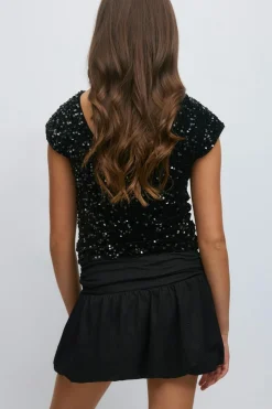 Clearance Gina Tricot Y balloon skirt Zwart
