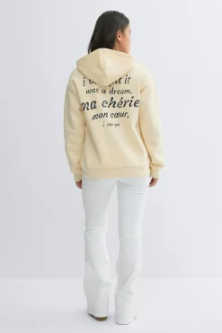 Online Gina Tricot Y basic hood Geel