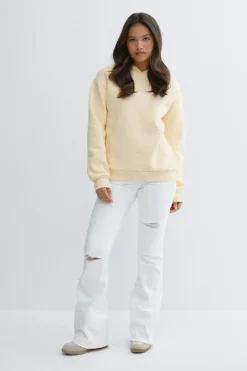 Online Gina Tricot Y basic hood Geel