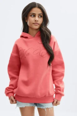 Hot Gina Tricot Y basic hood Roze