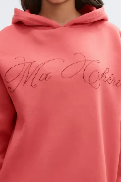 Hot Gina Tricot Y basic hood Roze