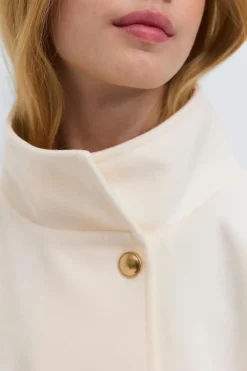 Sale Gina Tricot Y belted cape Wit