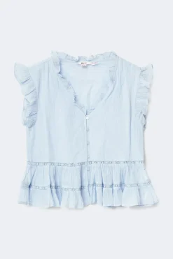 Hot Gina Tricot Y boho blouse Blauw
