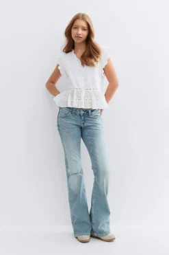Clearance Gina Tricot Y boho blouse Wit