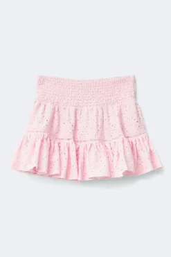 New Gina Tricot Y broderie anglais skirt Roze