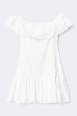 Clearance Gina Tricot Y broderie dress Wit