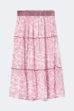 Discount Gina Tricot Y chiffon maxi skirt Roze