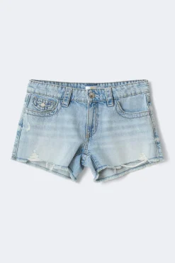 Outlet Gina Tricot Y chunky embroidery shorts Blauw