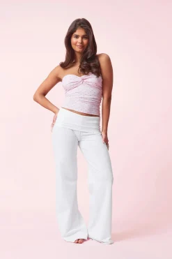 Sale Gina Tricot Y coral baggy yoga pants Wit