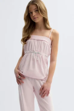 Best Gina Tricot Y detail top Roze