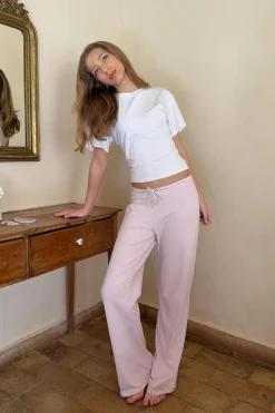 Gina Tricot Y detail trousers Roze