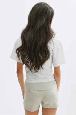 Discount Gina Tricot Y folded waist shorts Grijsv