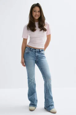 New Gina Tricot Y for real mid waist jeans Blauw