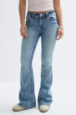 New Gina Tricot Y for real mid waist jeans Blauw