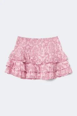Online Gina Tricot Y frill skirt Roze