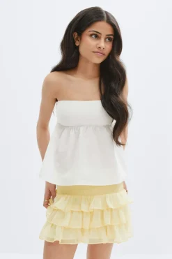 Clearance Gina Tricot Y frill skirt Geel