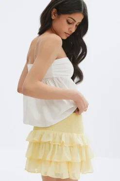 Clearance Gina Tricot Y frill skirt Geel