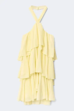 Sale Gina Tricot Y halterneck dress Geel