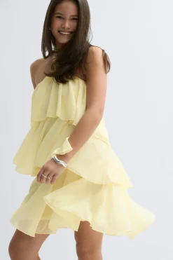 Sale Gina Tricot Y halterneck dress Geel