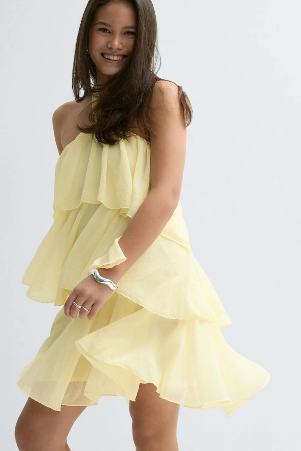 Sale Gina Tricot Y halterneck dress Geel