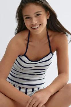 Sale Gina Tricot Y halterneck singlet Blauw