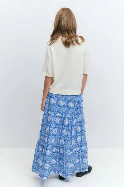 Outlet Gina Tricot Y iconic boho maxi skirt Blauw