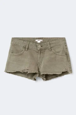 Discount Gina Tricot Y jeanique low denim shorts Groen